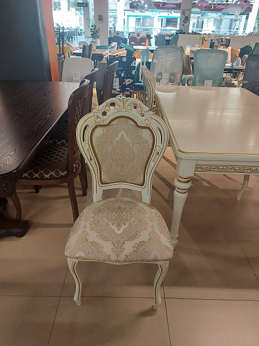 Кресло Bronte вишня / бежевый с патиной из шоурума 2